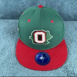 OAKLAND OAKS EFF DNA EBBETS FIELD GREEN RED FITTED HAT SZ 7 MENS NEW